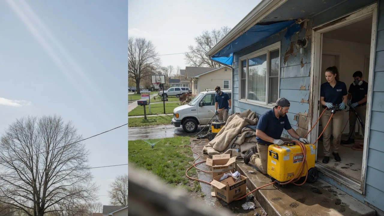 Basement Flood Cleanup in New Century, KS near me